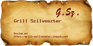 Grill Szilveszter névjegykártya